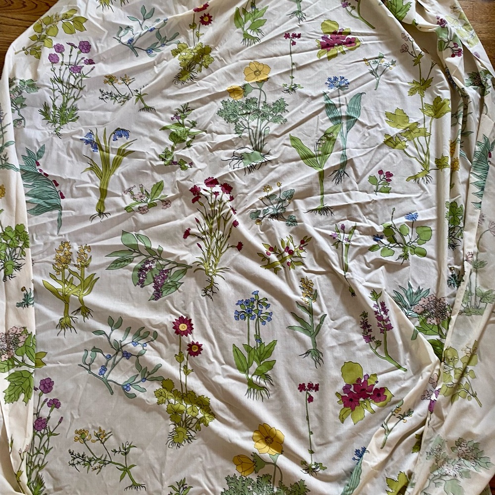 Botanical Wildflower (large scale) Martex Twin Fitted Sheet . Percale.  A++++++ - Picture 5 of 5